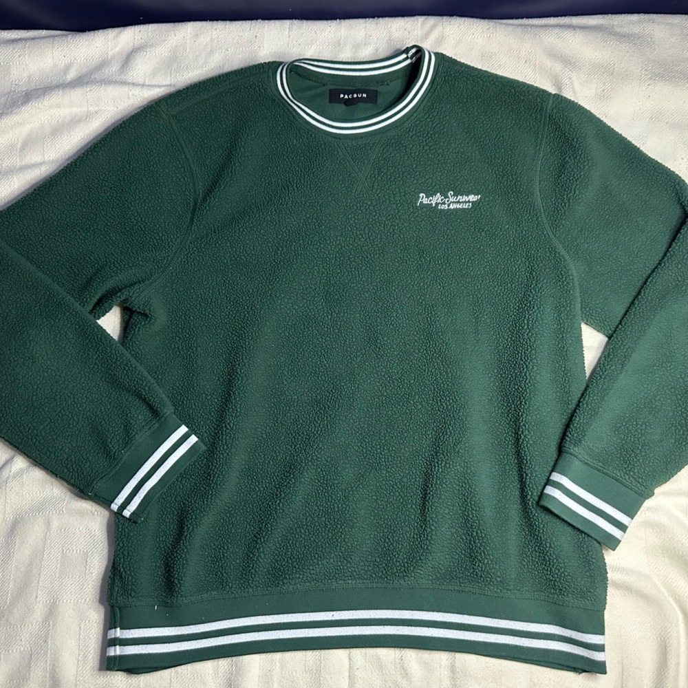 PacSun Green Crewneck Sweater for Men